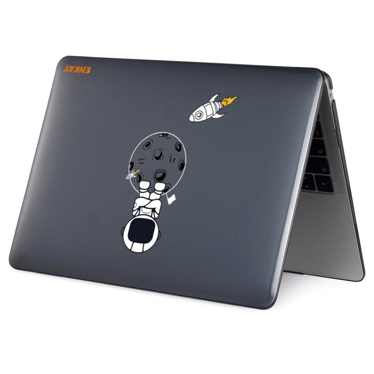 For MacBook Air 13.3 2018 A1932 ENKAY Hat-Prince 3 in 1 Spaceman Pattern Laotop Protective Crystal Case with TPU Keyboard Film / Anti-dust Plugs, Version:EU(Spaceman No.4) - HoMEdemic™ 