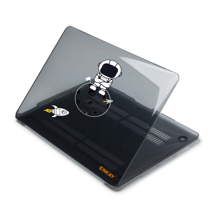 For MacBook Air 13.3 2018 A1932 ENKAY Hat-Prince 3 in 1 Spaceman Pattern Laotop Protective Crystal Case with TPU Keyboard Film / Anti-dust Plugs, Version:EU(Spaceman No.4) - HoMEdemic™ 