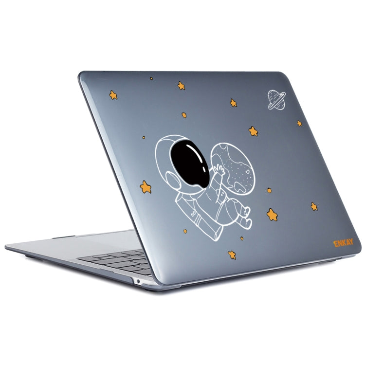 For MacBook Air 13.3 2018 A1932 ENKAY Hat-Prince 3 in 1 Spaceman Pattern Laotop Protective Crystal Case with TPU Keyboard Film / Anti-dust Plugs, Version:EU(Spaceman No.5) - HoMEdemic™ 