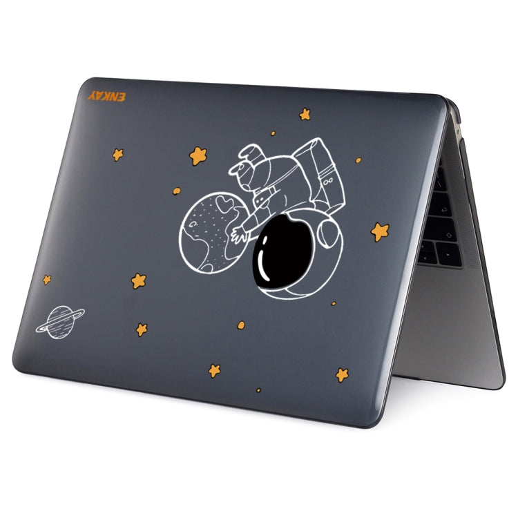 For MacBook Air 13.3 2018 A1932 ENKAY Hat-Prince 3 in 1 Spaceman Pattern Laotop Protective Crystal Case with TPU Keyboard Film / Anti-dust Plugs, Version:EU(Spaceman No.5) - HoMEdemic™ 