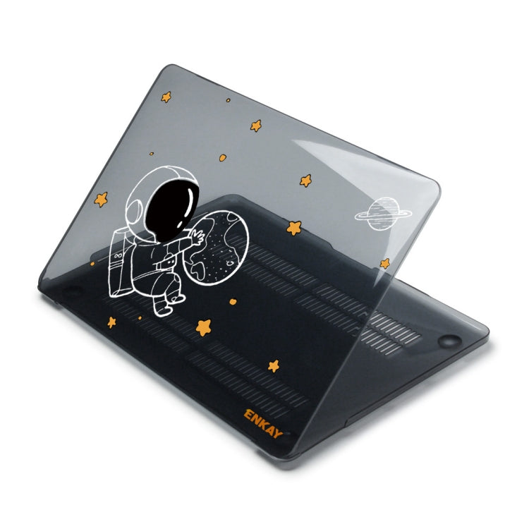 For MacBook Air 13.3 2018 A1932 ENKAY Hat-Prince 3 in 1 Spaceman Pattern Laotop Protective Crystal Case with TPU Keyboard Film / Anti-dust Plugs, Version:EU(Spaceman No.5) - HoMEdemic™ 