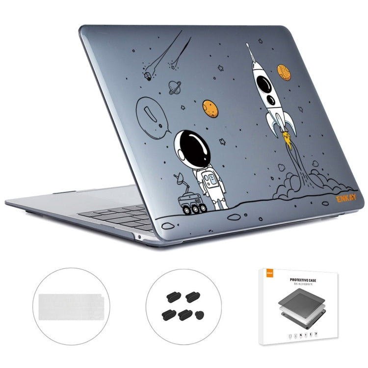 For MacBook Air 13.3 2020 A2179/A2337 ENKAY Hat-Prince 3 in 1 Spaceman Pattern Laotop Protective Crystal Case with TPU Keyboard Film / Anti-dust Plugs, Version:EU(Spaceman No.1) - HoMEdemic™ 