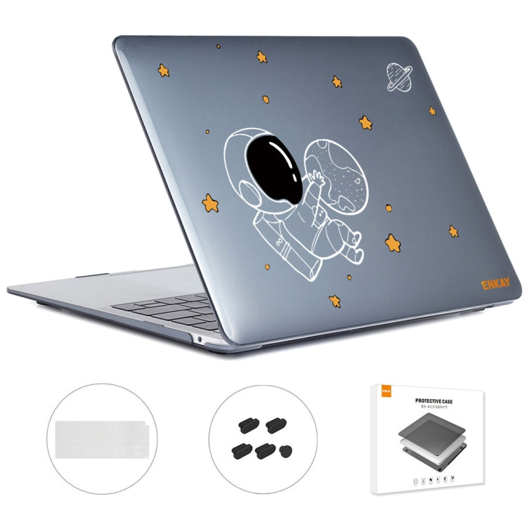 For MacBook Air 13.3 2020 A2179/A2337 ENKAY Hat-Prince 3 in 1 Spaceman Pattern Laotop Protective Crystal Case with TPU Keyboard Film / Anti-dust Plugs, Version:EU(Spaceman No.5) - HoMEdemic™ 