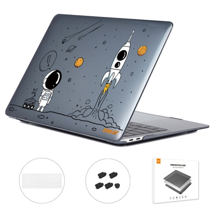 For MacBook Pro 15.4 A1707/A1990 ENKAY Hat-Prince 3 in 1 Spaceman Pattern Laotop Protective Crystal Case with TPU Keyboard Film / Anti-dust Plugs, Version:US(Spaceman No.1) - HoMEdemic™ 