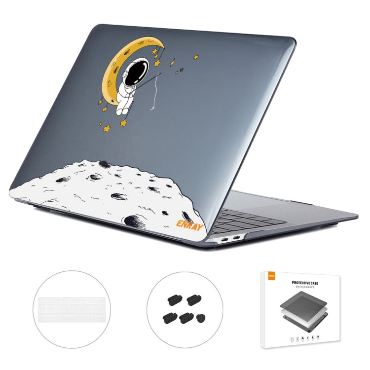 For MacBook Pro 15.4 A1707/A1990 ENKAY Hat-Prince 3 in 1 Spaceman Pattern Laotop Protective Crystal Case with TPU Keyboard Film / Anti-dust Plugs, Version:US(Spaceman No.3) - HoMEdemic™ 