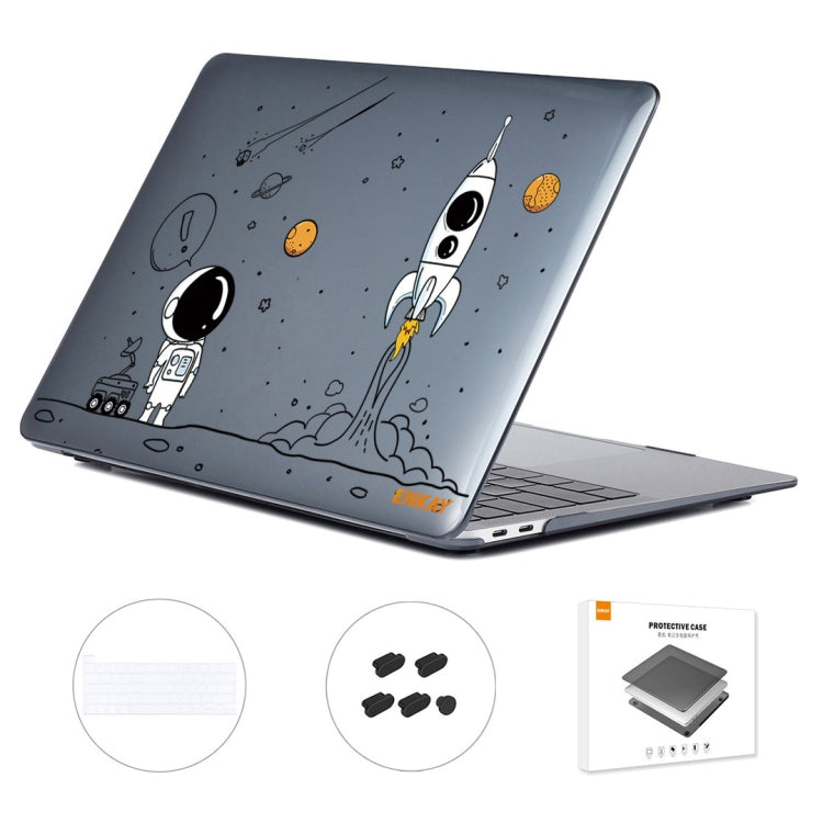 For MacBook Pro 16.1 A2141 ENKAY Hat-Prince 3 in 1 Spaceman Pattern Laotop Protective Crystal Case with TPU Keyboard Film / Anti-dust Plugs, Version:US(Spaceman No.1) - HoMEdemic™ 
