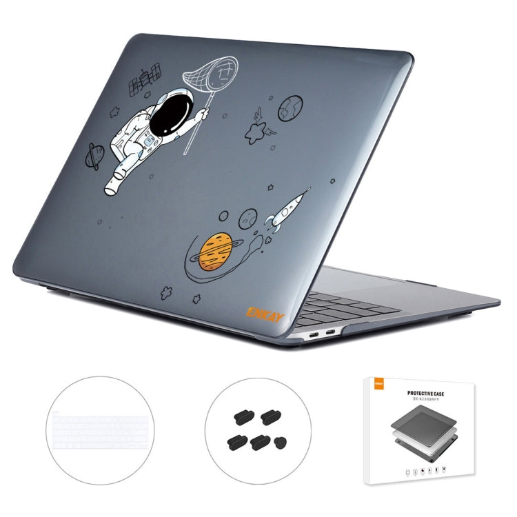 For MacBook Pro 16.1 A2141 ENKAY Hat-Prince 3 in 1 Spaceman Pattern Laotop Protective Crystal Case with TPU Keyboard Film / Anti-dust Plugs, Version:US(Spaceman No.2) - HoMEdemic™ 