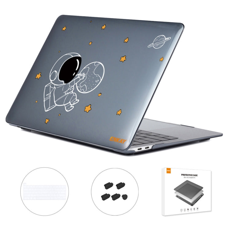 For MacBook Pro 16.1 A2141 ENKAY Hat-Prince 3 in 1 Spaceman Pattern Laotop Protective Crystal Case with TPU Keyboard Film / Anti-dust Plugs, Version:US(Spaceman No.5) - HoMEdemic™ 