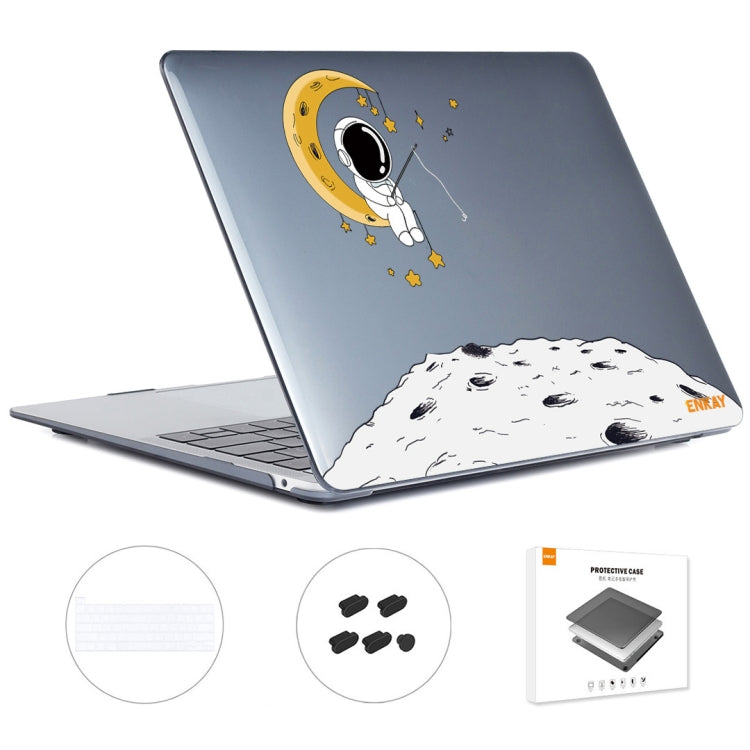 For MacBook Pro 16.1 A2141 ENKAY Hat-Prince 3 in 1 Spaceman Pattern Laotop Protective Crystal Case with TPU Keyboard Film / Anti-dust Plugs, Version:EU(Spaceman No.3) - HoMEdemic™ 