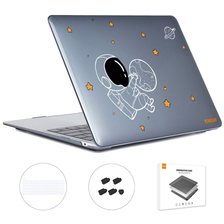 For MacBook Pro 16.1 A2141 ENKAY Hat-Prince 3 in 1 Spaceman Pattern Laotop Protective Crystal Case with TPU Keyboard Film / Anti-dust Plugs, Version:EU(Spaceman No.5) - HoMEdemic™ 