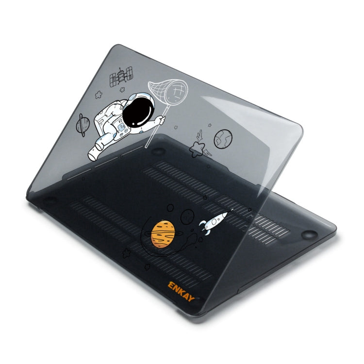 For MacBook Pro 16.2 A2485/A2880 2023 ENKAY Hat-Prince 3 in 1 Spaceman Pattern Laotop Protective Crystal Case with TPU Keyboard Film / Anti-dust Plugs, Version:US(Spaceman No.2) - HoMEdemic™ 