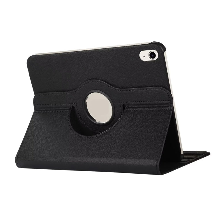 For iPad 2025 / 2022 ENKAY Hat-Prince 360 Degree Rotation Litchi Leather Smart Tablet Case(Black) - HoMEdemic™ 