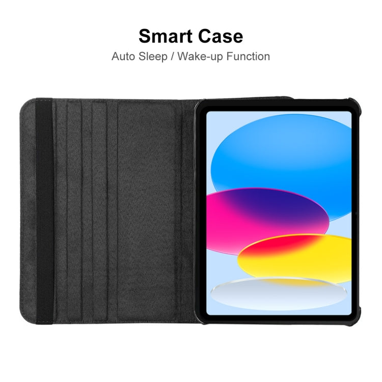 For iPad 2025 / 2022 ENKAY Hat-Prince 360 Degree Rotation Litchi Leather Smart Tablet Case(Black) - HoMEdemic™ 