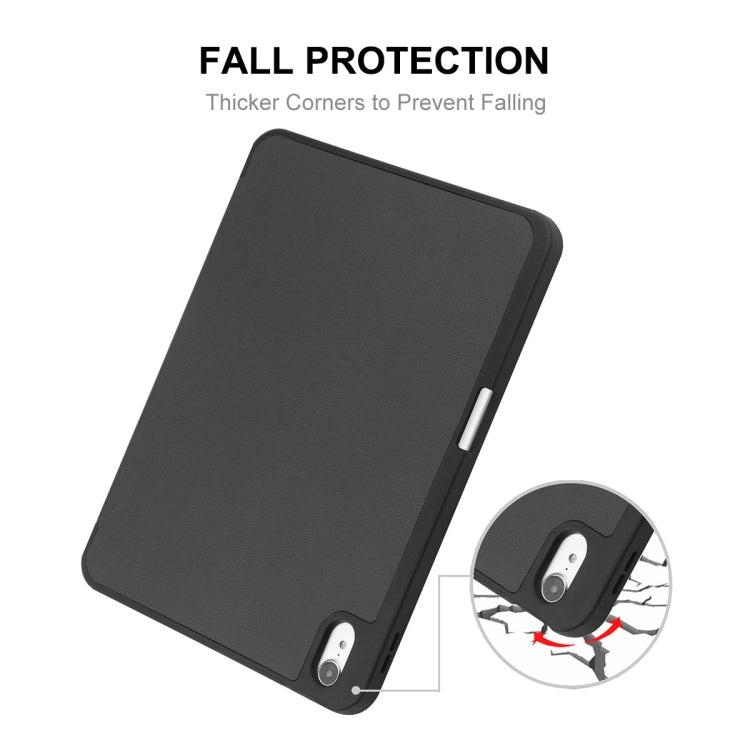 For iPad 2025 / 2022 ENKAY TPU Back Cover Smart Leather Stand Tablet Case with Pen Slot(Light Blue) - HoMEdemic™ 