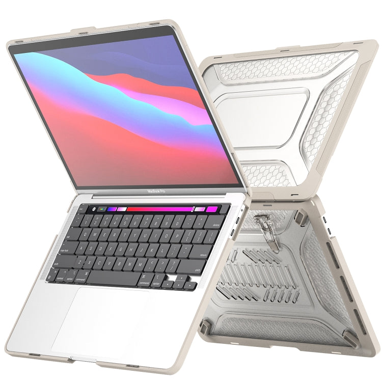 For MacBook Pro 13.3 A1706/A1989/A2159 ENKAY Hat-Prince 3 in 1 Protective Bracket  Case Cover Hard Shell with TPU Keyboard Film / Anti-dust Plugs, Version:US(Grey) - HoMEdemic™ 