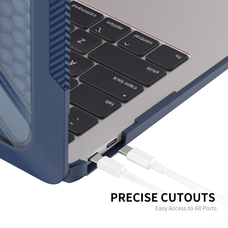 For MacBook Air 13.3 2018 A1932 ENKAY Hat-Prince 3 in 1 Protective Bracket  Case Cover Hard Shell with TPU Keyboard Film / Anti-dust Plugs, Version:US(Khaki) - HoMEdemic™ 