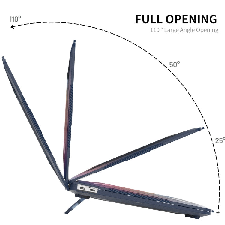 For MacBook Air 13.3 2020 A2179/A2337 ENKAY Hat-Prince 3 in 1 Protective Bracket  Case Cover Hard Shell with TPU Keyboard Film / Anti-dust Plugs, Version:EU(Blue) - HoMEdemic™ 