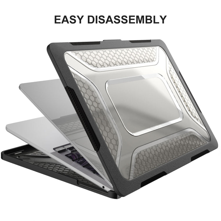 For MacBook Air 13.6 2022/2024 A2681 (M2) / A3113 (M3) ENKAY Hat-Prince 3 in 1 Protective Bracket  Case Cover Hard Shell with TPU Keyboard Film / Anti-dust Plugs, Version:US(Khaki) - HoMEdemic™ 