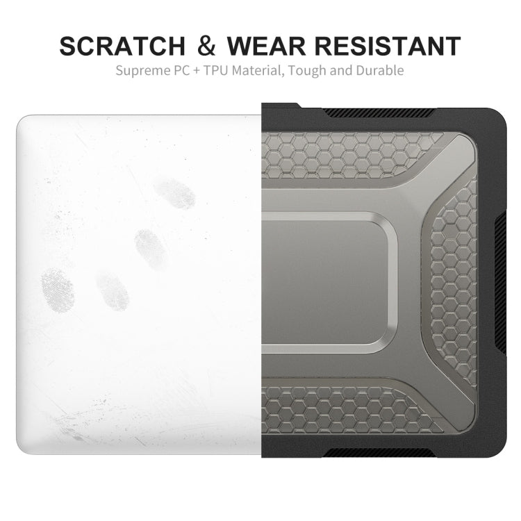 For MacBook Air 13.6 2022/2024 A2681 (M2) / A3113 (M3) ENKAY Hat-Prince 3 in 1 Protective Bracket  Case Cover Hard Shell with TPU Keyboard Film / Anti-dust Plugs, Version:US(Blue) - HoMEdemic™ 