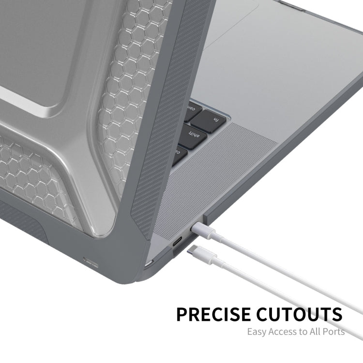 For MacBook Pro 16 A2141 ENKAY Hat-Prince 3 in 1 Protective Bracket  Case Cover Hard Shell with TPU Keyboard Film / Anti-dust Plugs, Version:US(Grey) - HoMEdemic™ 