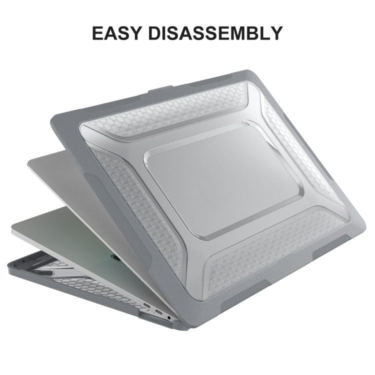 For MacBook Pro 16 A2141 ENKAY Hat-Prince 3 in 1 Protective Bracket  Case Cover Hard Shell with TPU Keyboard Film / Anti-dust Plugs, Version:EU(Khaki) - HoMEdemic™ 