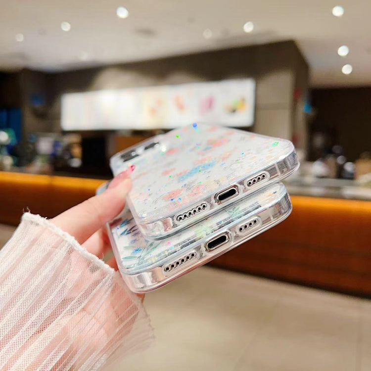 For iPhone 15 Pro Fresh Small Floral Epoxy TPU Phone Case(D03 Floral Pink) - HoMEdemic™ 