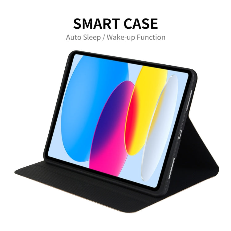 For iPad 2025 / 2022 ENKAY PC Back Cover Smart Leather Tablet Case with Pen Slot & Holder(Black) - HoMEdemic™ 