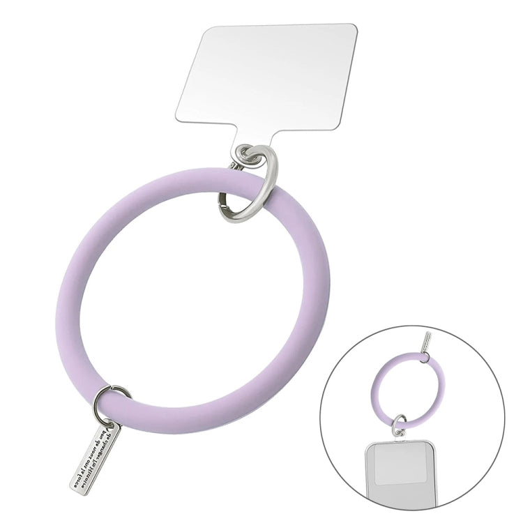 JUNSUNMAY Silicone Bracelet Mobile Phone Lanyard Loop Anti-lost Wrist Rope Universal for Phone Case(Purple) - HoMEdemic™ 