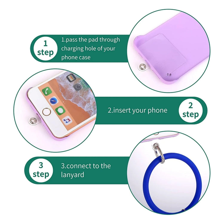 JUNSUNMAY Silicone Bracelet Mobile Phone Lanyard Loop Anti-lost Wrist Rope Universal for Phone Case(Dark Green) - HoMEdemic™ 