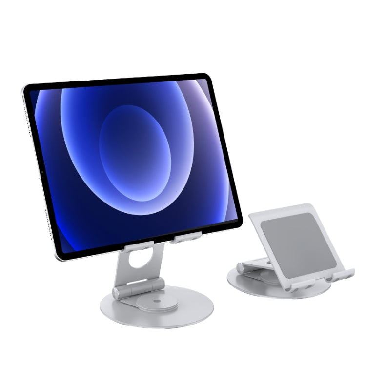 JUNSUNMAY 360 Degrees Rotating Foldable Laptop Desktop Holder Height / Angle Adjustable(Silver) - HoMEdemic™ 
