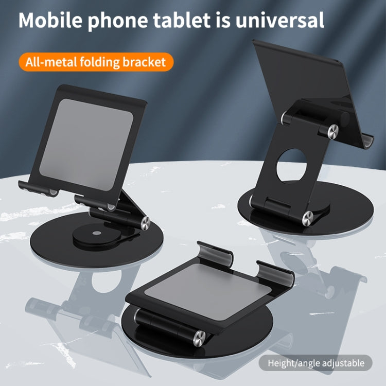 JUNSUNMAY 360 Degrees Rotating Foldable Laptop Desktop Holder Height / Angle Adjustable(Black) - HoMEdemic™ 