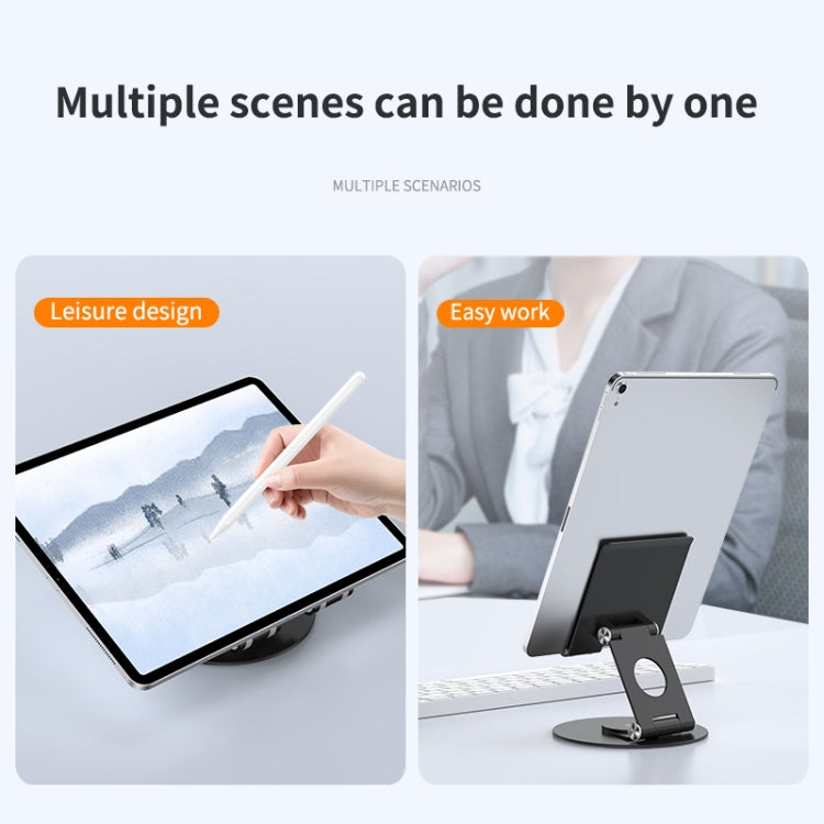 JUNSUNMAY 360 Degrees Rotating Foldable Laptop Desktop Holder Height / Angle Adjustable(Black) - HoMEdemic™ 
