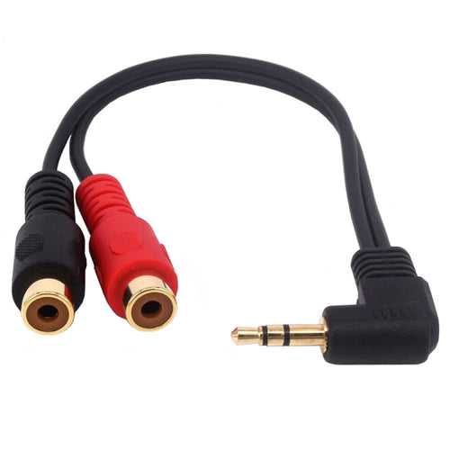 JUNSUNMAY 3.5mm Male Elbow to Dual RCA Stereo Audio Cable Adapter 20cm - HoMEdemic™ 