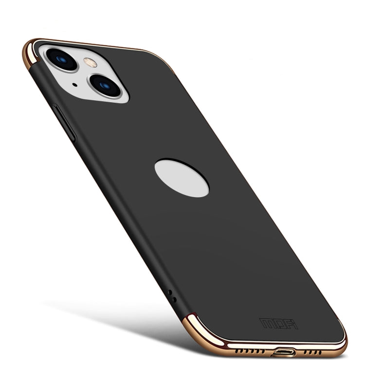 For iPhone 14 MOFI Yatun Series 3 in 1 Stitching PC Phone Case(Black) - HoMEdemic™ 