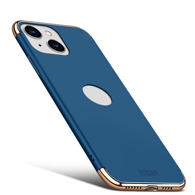 For iPhone 14 MOFI Yatun Series 3 in 1 Stitching PC Phone Case(Blue) - HoMEdemic™ 