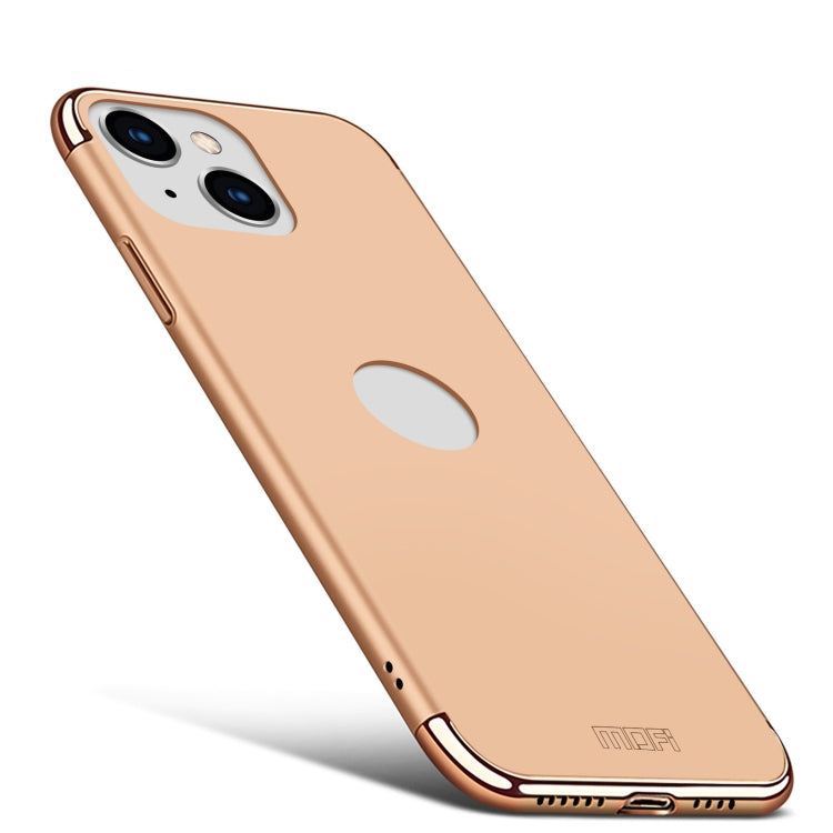 For iPhone 14 MOFI Yatun Series 3 in 1 Stitching PC Phone Case(Gold) - HoMEdemic™ 