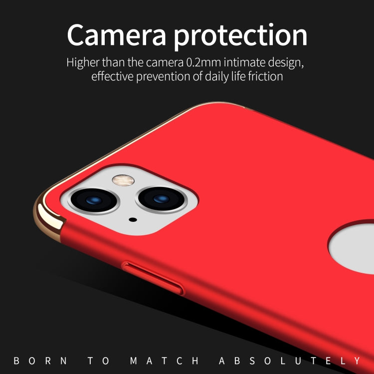 For iPhone 14 MOFI Yatun Series 3 in 1 Stitching PC Phone Case(Red) - HoMEdemic™ 