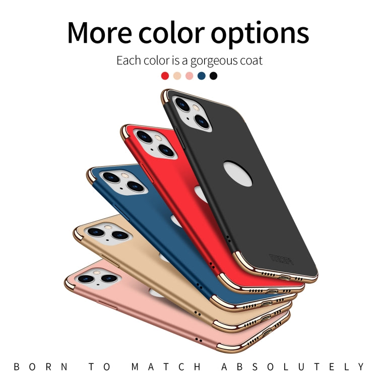 For iPhone 14 MOFI Yatun Series 3 in 1 Stitching PC Phone Case(Blue) - HoMEdemic™ 