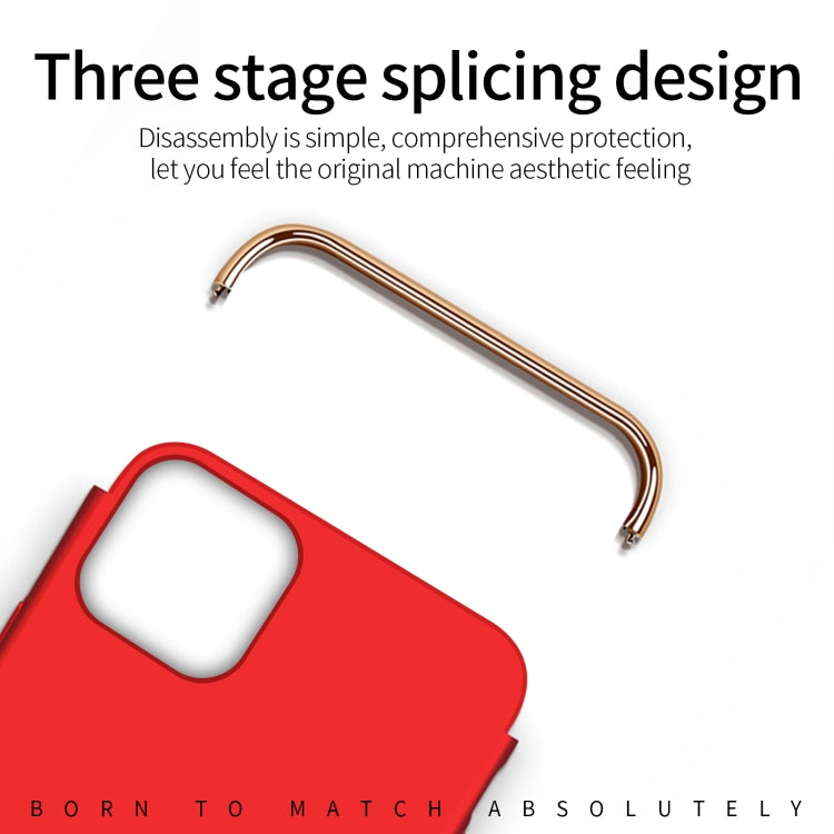 For iPhone 14 Pro MOFI Yatun Series 3 in 1 Stitching PC Phone Case(Gold) - HoMEdemic™ 