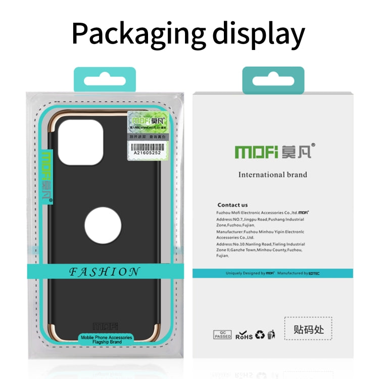 For iPhone 14 Pro MOFI Yatun Series 3 in 1 Stitching PC Phone Case(Black) - HoMEdemic™ 
