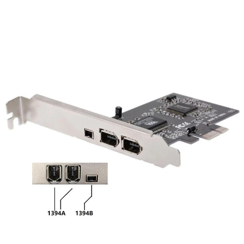 PCI-E 3 Ports 1394a 1394b Firewire Expansion Card 2 x 6 Pin + 1 x 4 Pin for Desktop PC - HoMEdemic™ 