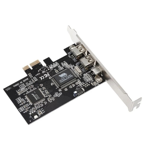 PCI-E 3 Ports 1394a 1394b Firewire Expansion Card 2 x 6 Pin + 1 x 4 Pin for Desktop PC - HoMEdemic™ 