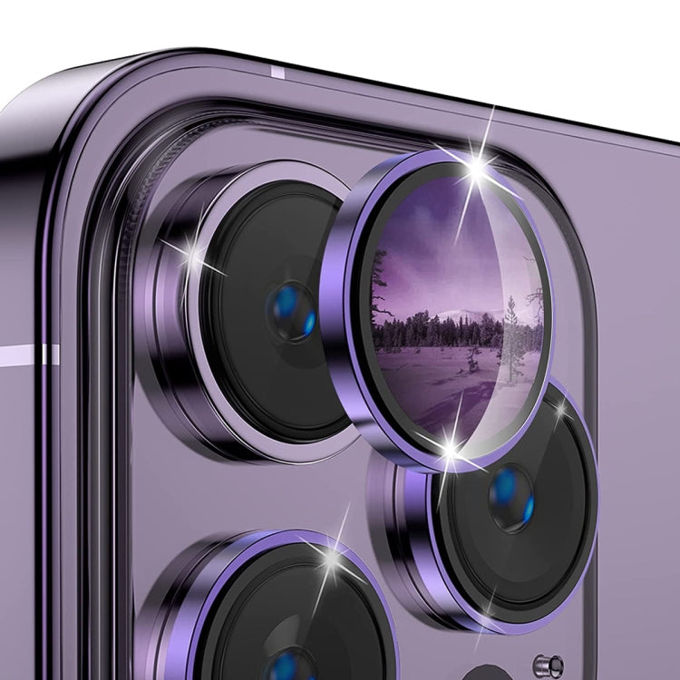 For iPhone 14 Pro / 14 Pro Max ENKAY AR Anti-reflection Camera Lens Glass Full Film(Deep Purple) - HoMEdemic™ 