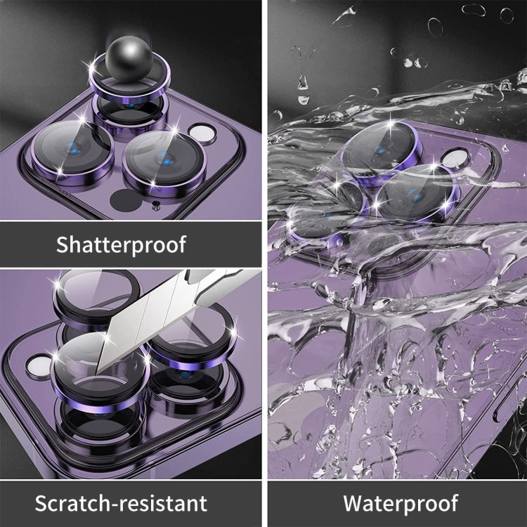 For iPhone 14 Pro / 14 Pro Max ENKAY AR Anti-reflection Camera Lens Glass Full Film(Deep Purple) - HoMEdemic™ 