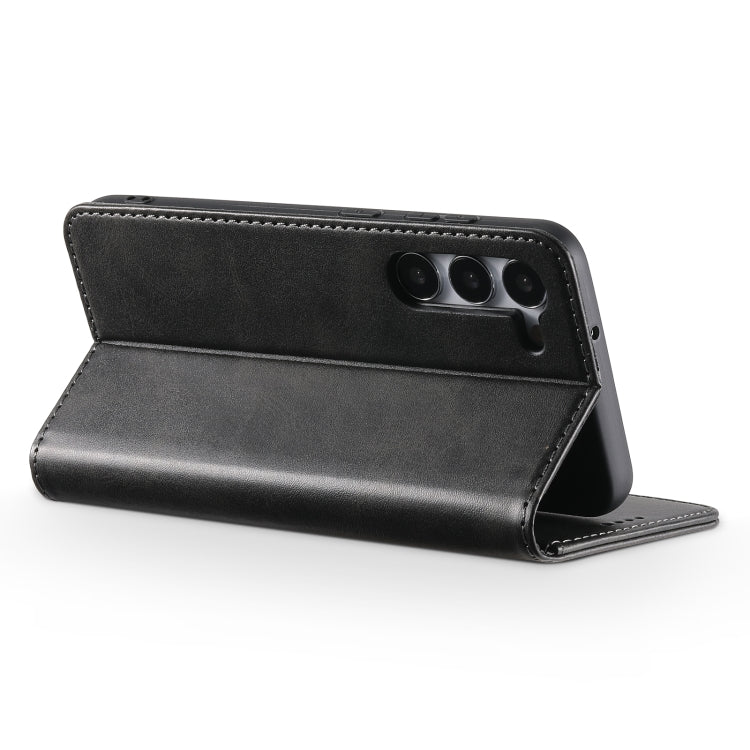 For Samsung Galaxy S24 5G Suteni Calf Texture Horizontal Flip Leather Phone Case(Black) - HoMEdemic™ 