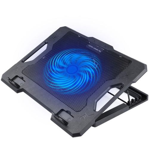 S100 One Fan Adjustable Height Dual USB Ports Laptop Cooling Pad - HoMEdemic™ 