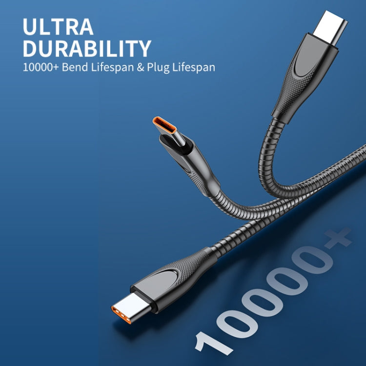 ENKAY ENK-CB131 USB to 8 Pin Carbon Steel Hose Spring 2.4A Fast Charging Data Cable, Length:1m(Silver) - HoMEdemic™ 