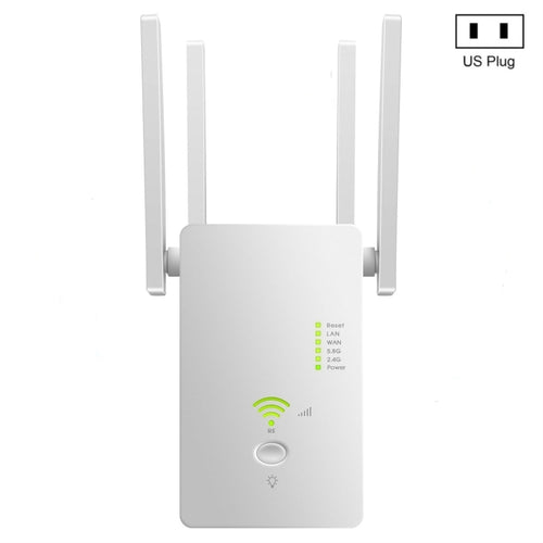 U6 5Ghz Wireless WiFi Repeater 1200Mbps Router Wifi Booster 2.4G Long Range Extender(EU Plug) - HoMEdemic™ 