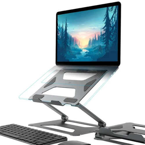 Boneruy P18 Ergonomic Desk Aluminum Holder for 14-17.3 Inch Laptops(Silver) - HoMEdemic™ 