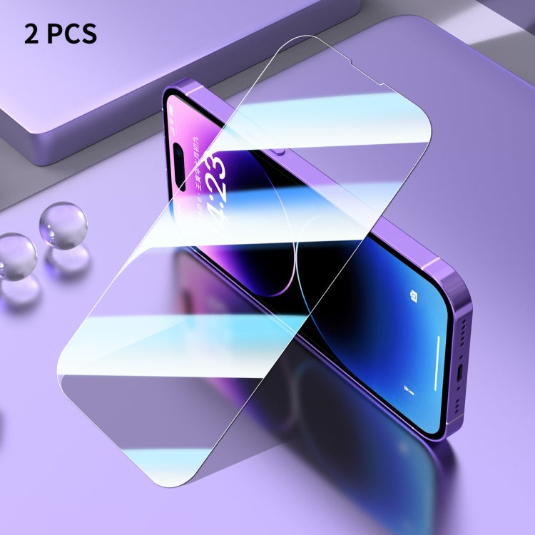 For iPhone 14 Plus / 13 Pro Max 2pcs ENKAY Hat-Prince 0.1mm Ultrathin Anti-reflection Special Glass Film - HoMEdemic™ 